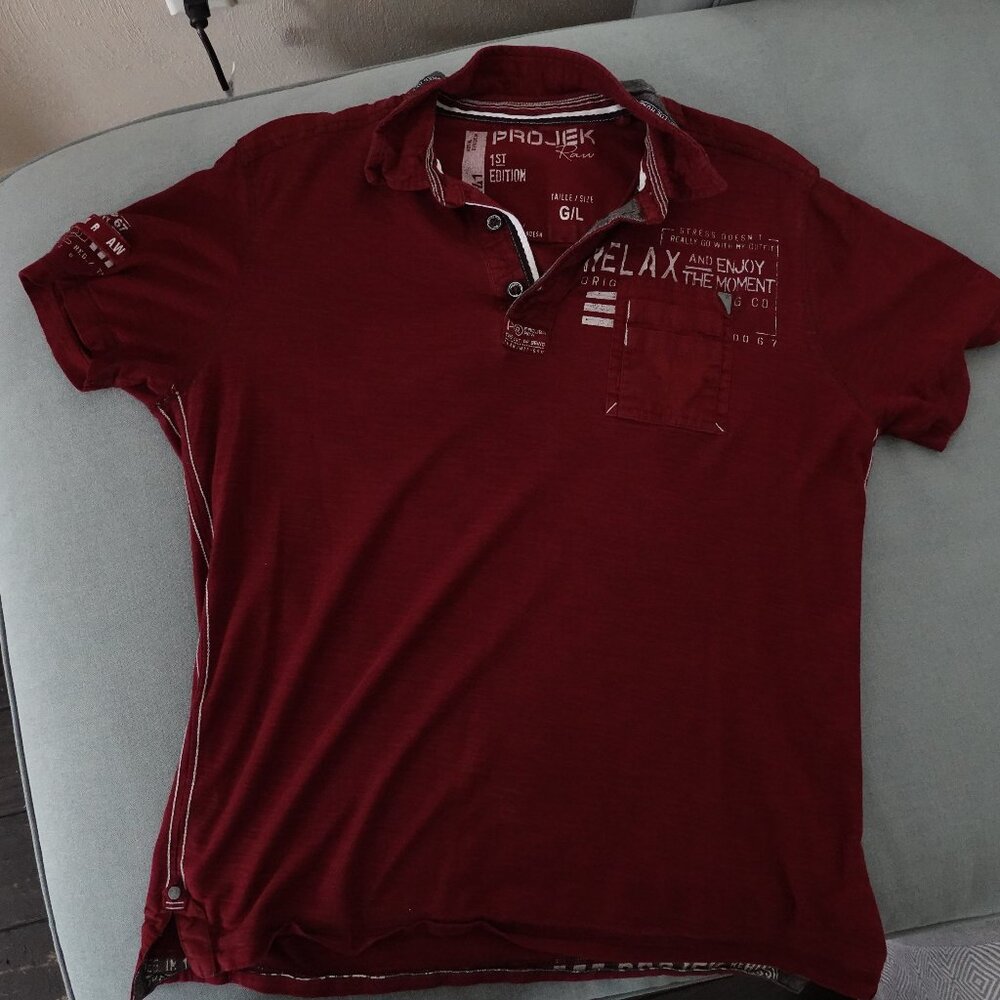 Projek Raw Men's Polo - L - unworn, detailed design